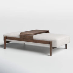 Mazextered Polyester Blend Upholstered Bench - Wooden Bazar