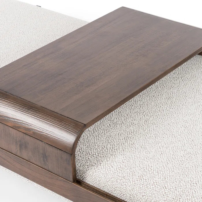 Mazextered Polyester Blend Upholstered Bench - Wooden Bazar
