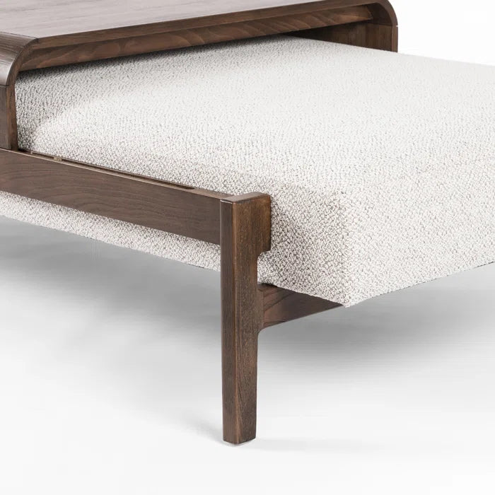 Mazextered Polyester Blend Upholstered Bench - Wooden Bazar