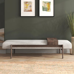 Basker Upholstered Bench - Wooden Bazar