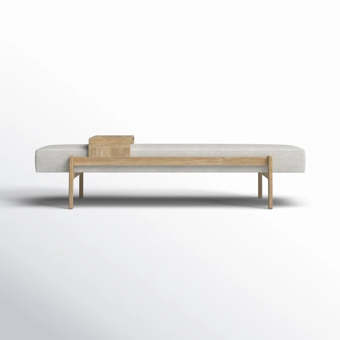 Basker Upholstered Bench - Wooden Bazar