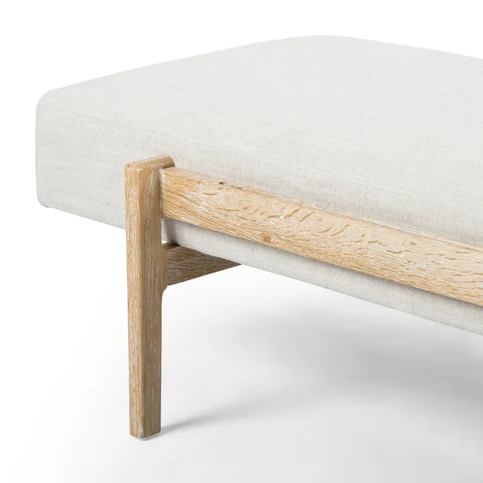 Basker Upholstered Bench - Wooden Bazar