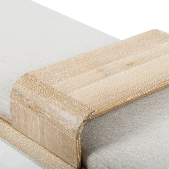 Basker Upholstered Bench - Wooden Bazar