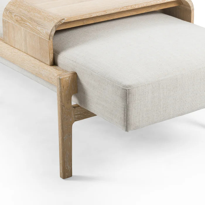 Basker Upholstered Bench - Wooden Bazar