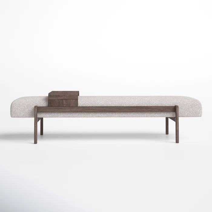 Basker Upholstered Bench - Wooden Bazar