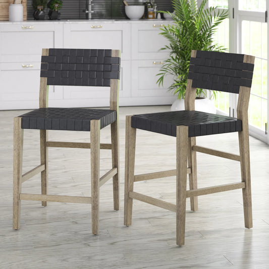 Ronia Swivel Upholstered 25'' Counter and bar Stool (Set of 2)