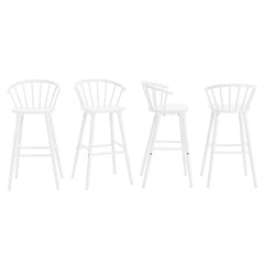 Rosamariae Swivel Solid Wood Counter and bar Stool (Set of 4)