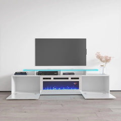Ciat Electric Fireplace Modern TV Stand - Wooden Bazar