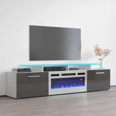 Ciat Electric Fireplace Modern TV Stand - Wooden Bazar