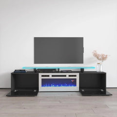Ciat Electric Fireplace Modern TV Stand - Wooden Bazar