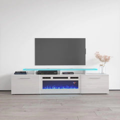 Ciat Electric Fireplace Modern TV Stand - Wooden Bazar