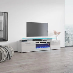 Ciat Electric Fireplace Modern TV Stand - Wooden Bazar