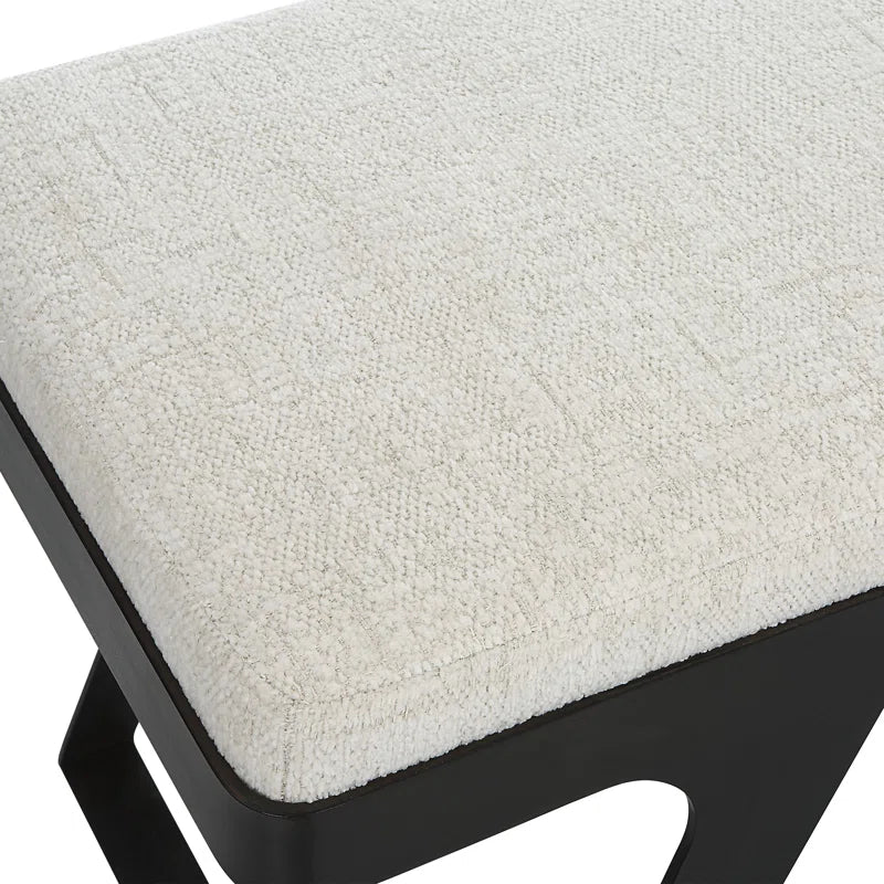 Kasner Fabric Upholstered Bench - Wooden Bazar