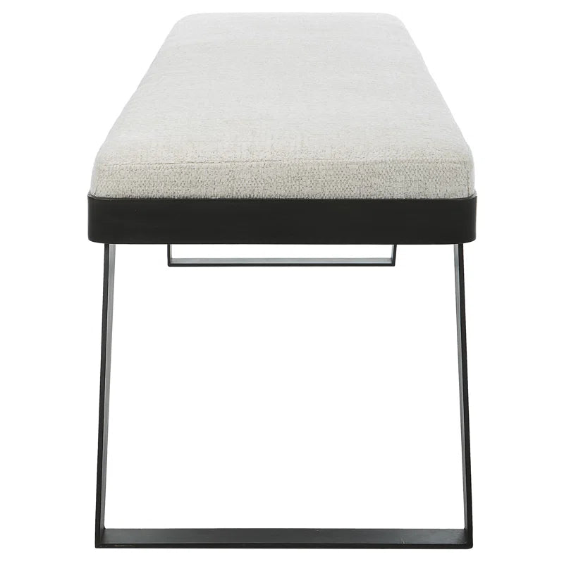 Kasner Fabric Upholstered Bench - Wooden Bazar