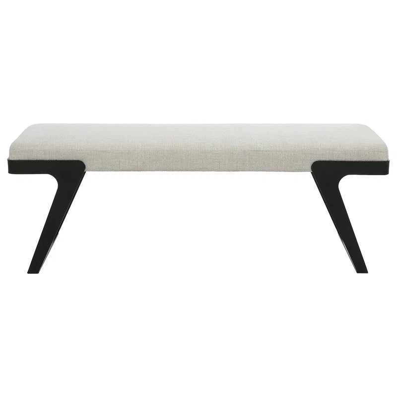 Namister Fabric Upholstered Bench - Wooden Bazar