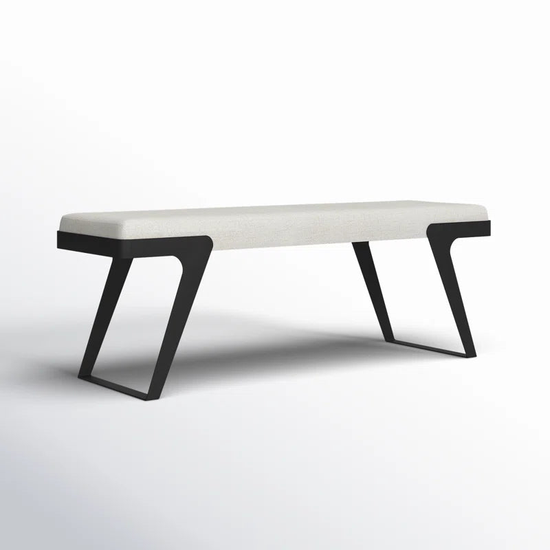 Kasner Fabric Upholstered Bench - Wooden Bazar