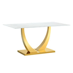 Sholt Best 4 Seater Pedestal Dining Table Set - Wooden Bazar