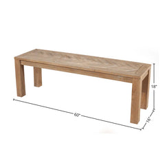 Caelly Dining Bench - Wooden Bazar