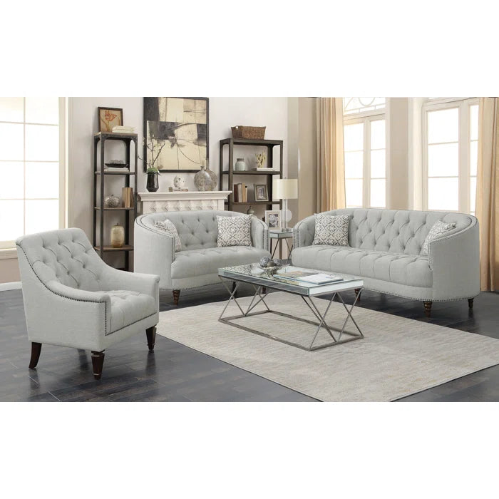 Sherrardo 3 - Piece Living Room Luxury Sofa Set