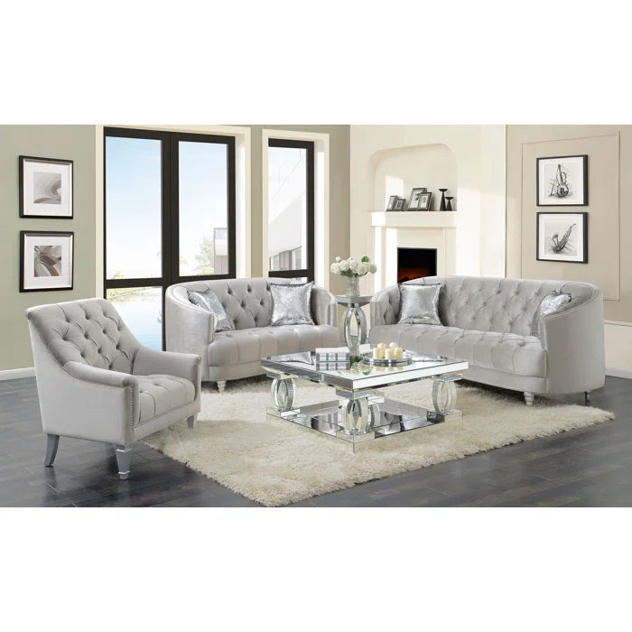 Sherrardo 3 - Piece Living Room Luxury Sofa Set