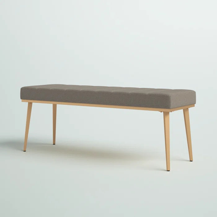 Saliop  Polyester Blend Upholstered Bench - Wooden Bazar