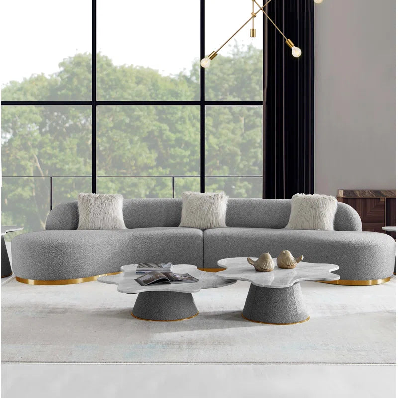 Simonaz 150.39'' Upholstered Luxury Sofa Set