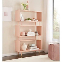 Sufaya Simple Living Margo Mid-Century Modern 3-tier Bookshelf