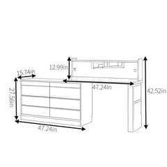 Interik Simple And Practical Dressing Table - Wooden bazar