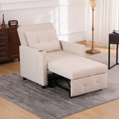 Pull-out sleeper chair beds, 3-in-1 convertible chair beds, and adjustable single armchair sofa beds