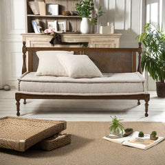 Solid Wood Frame Design Minimalist Sofa 62.99''