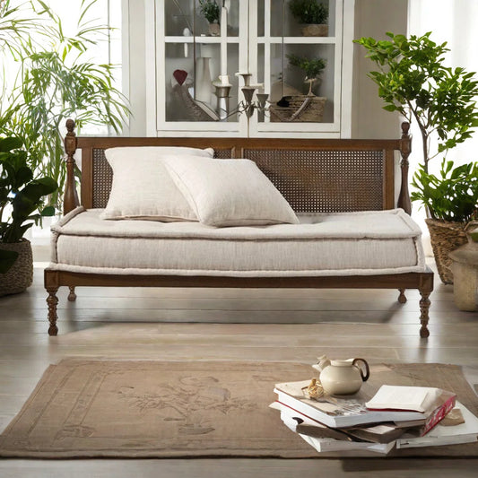 Solid Wood Frame Design Minimalist Sofa 62.99''