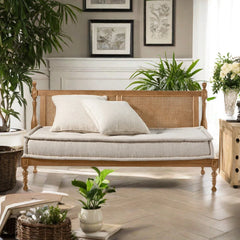 Solid Wood Frame Design Minimalist Sofa 62.99''
