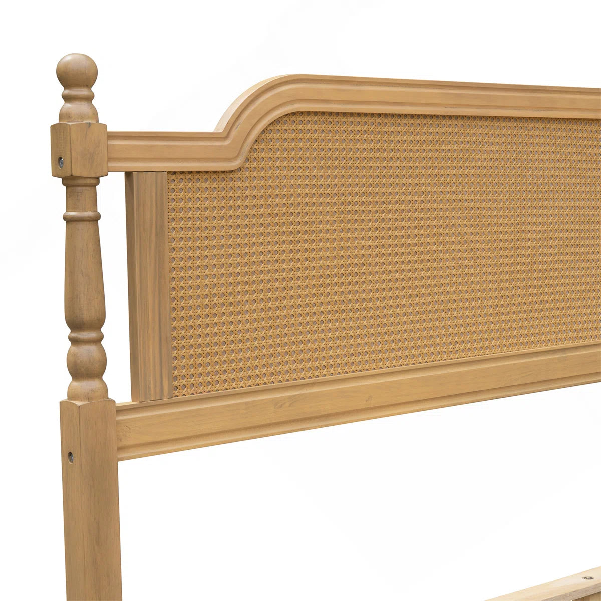 Solid Wood Platform Bed Frame with Headboard