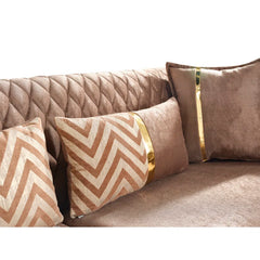 Sombira 2 - Piece Living Room Luxury Sofa Set