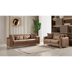 Sombira 2 - Piece Living Room Luxury Sofa Set