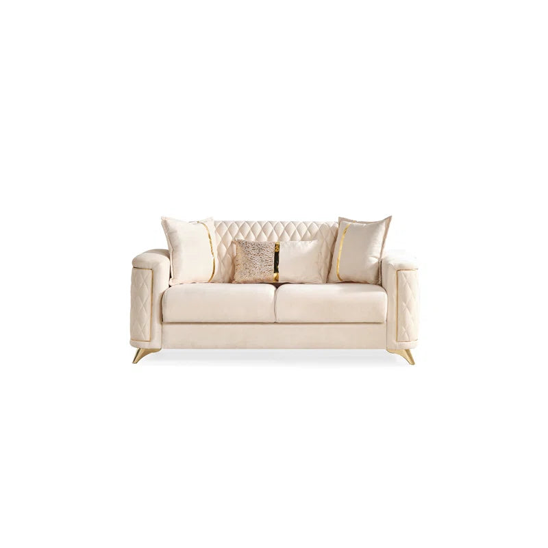 Sombira 2 - Piece Living Room Luxury Sofa Set