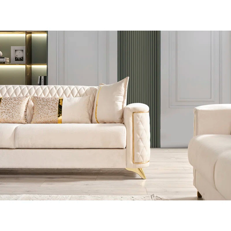 Sombira 2 - Piece Living Room Luxury Sofa Set