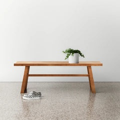 Iester Solid Wood Bench - Wooden Bazar