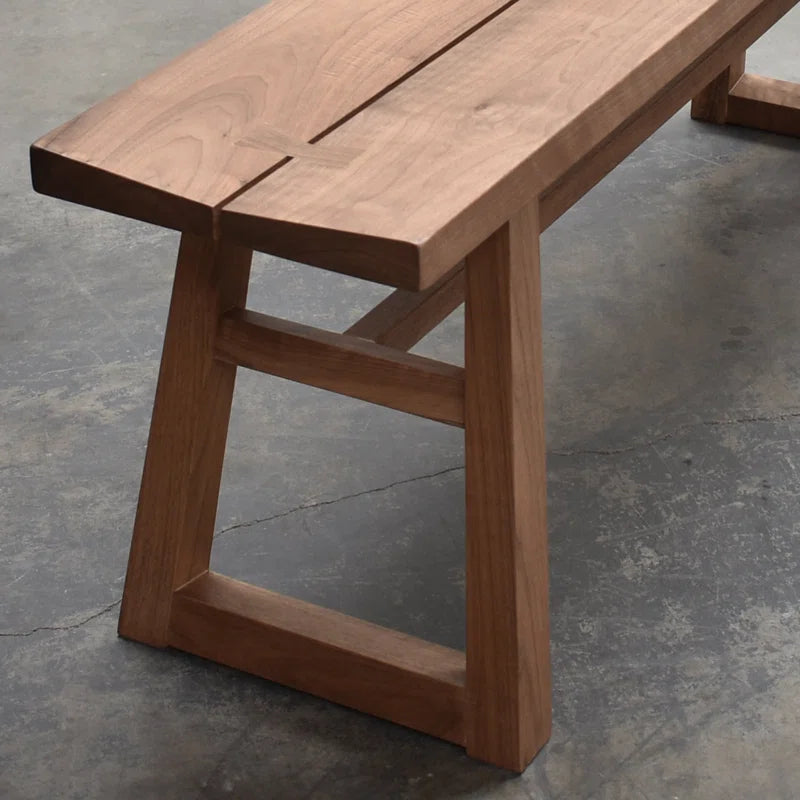 Iester Solid Wood Bench - Wooden Bazar