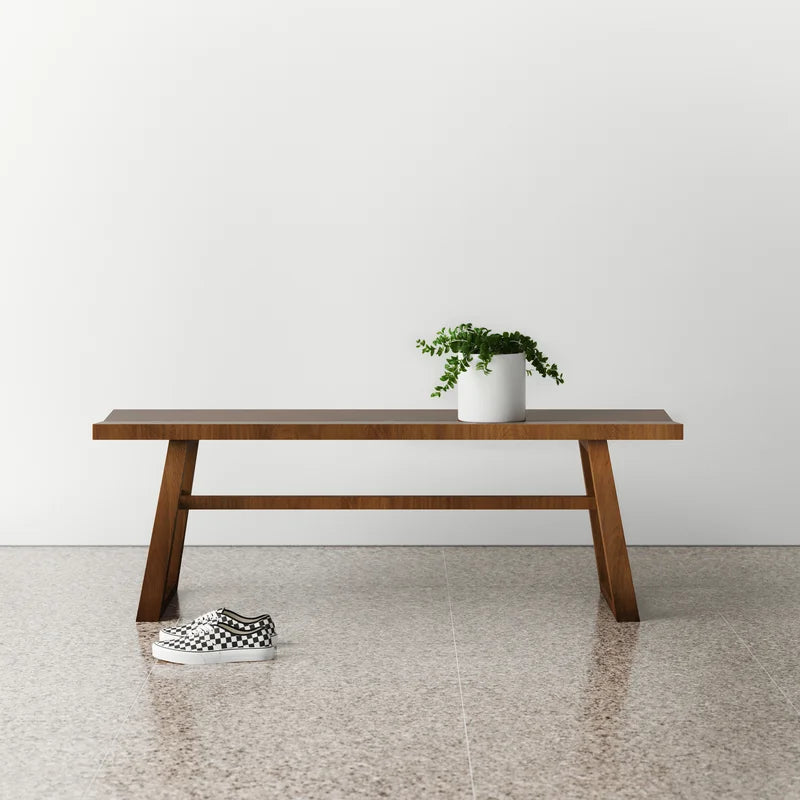 Iester Solid Wood Bench - Wooden Bazar