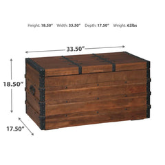 Aujix Solid Wood Blanket Chest - Wooden Bazar