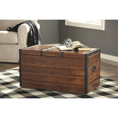 Aujix Solid Wood Blanket Chest - Wooden Bazar