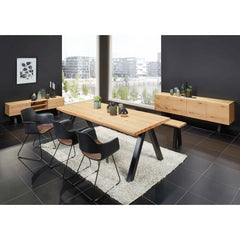 Uazery Side to Side Dining table - Wooden Bazar