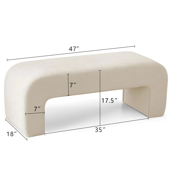 Nanlicy Upholstered Bench - Wooden Bazar