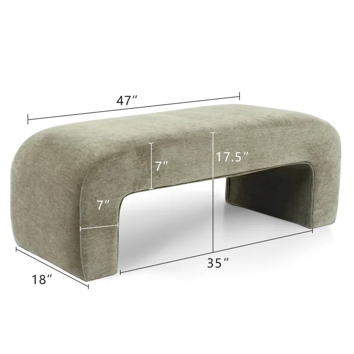 Nanlicy Upholstered Bench - Wooden Bazar