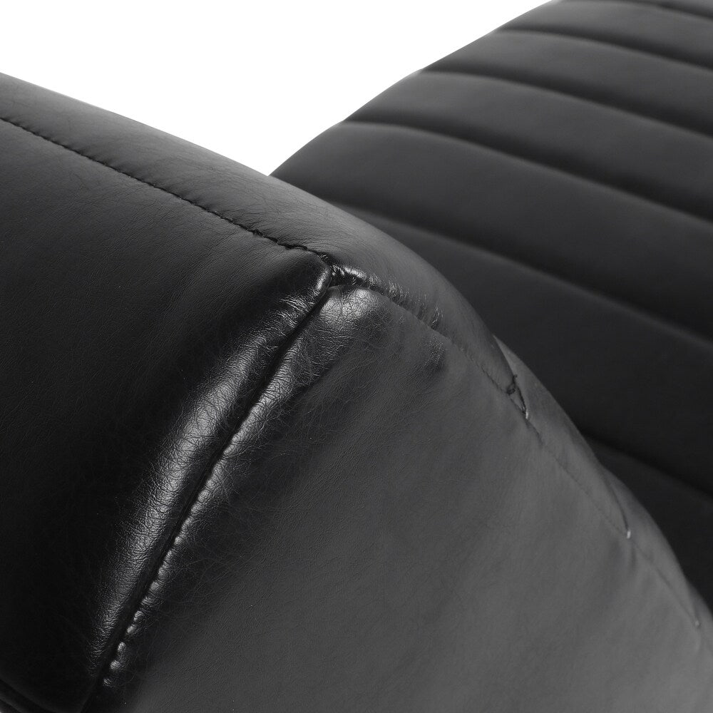 Nia Indoor Upholstered Channel Stitch Chaise Lounge
