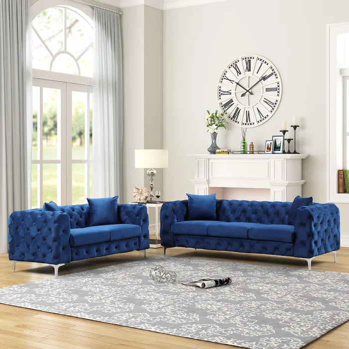 Strotherz 2 - Piece Velvet Living Room Set (Set of 2)