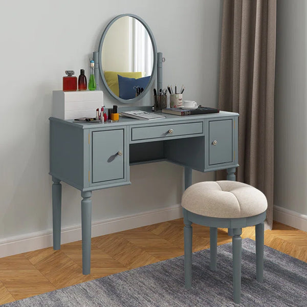 Dressing Table With Mirror & Stool