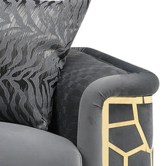 Luxury 3 Seater Square Sofa In Velvet Color - Wooden Bazar