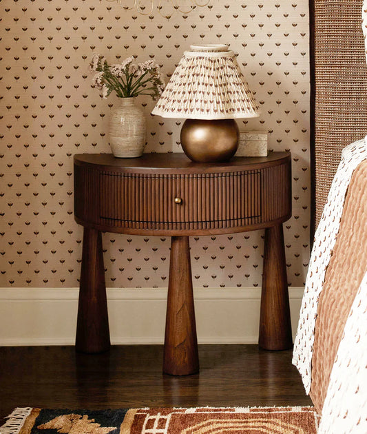 Bedside Table  - Wooden Bazar